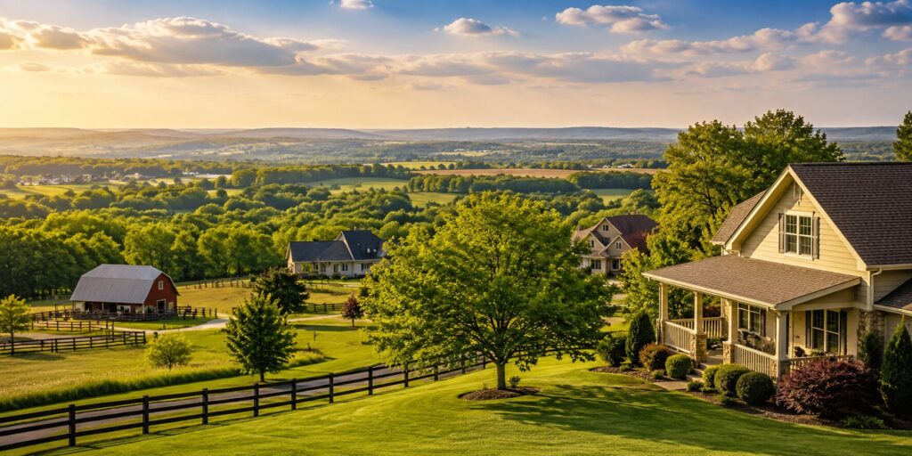 Vernon County MO rural homes and farmland representing the local real estate market