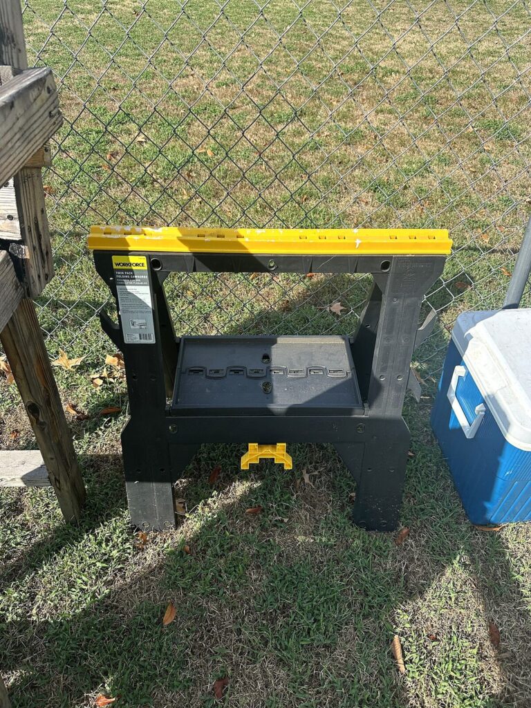 WorkForce folding sawhorse