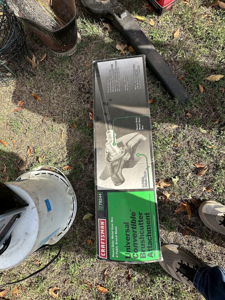 Craftsman brushcutter attachment new in box and Toro blower tube