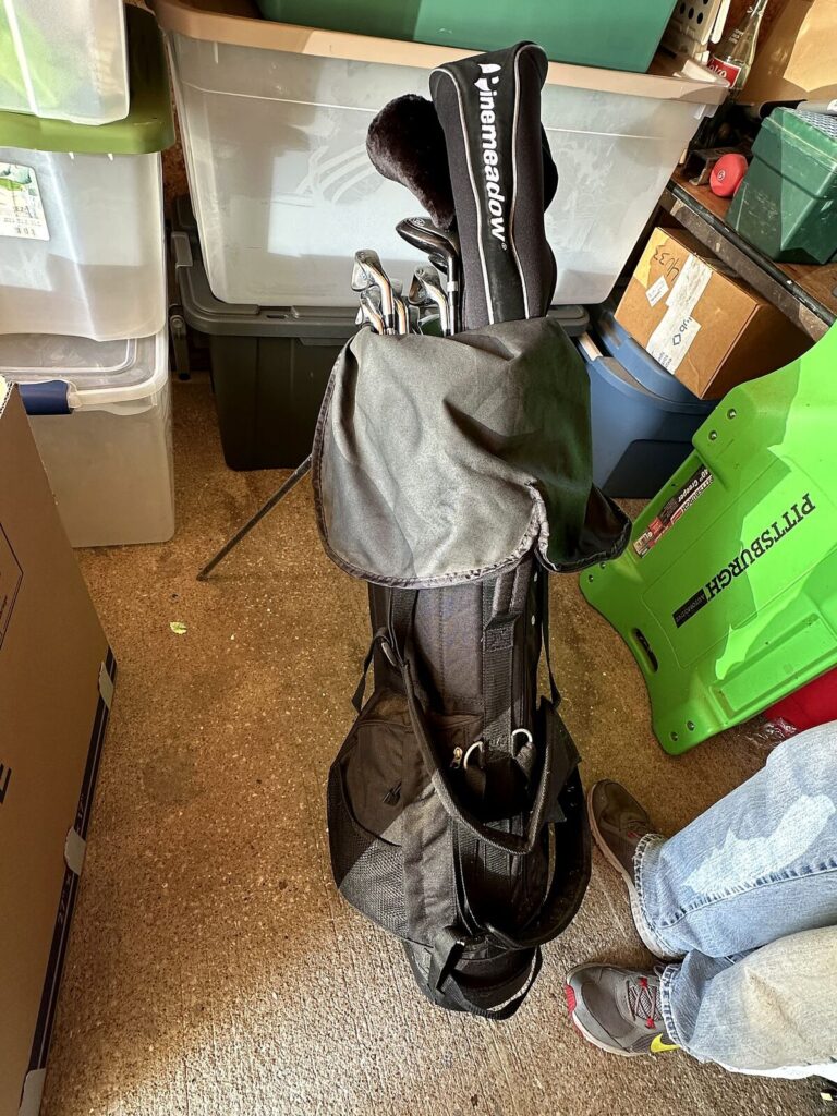 Pinemeadow golf clubs with stand bag