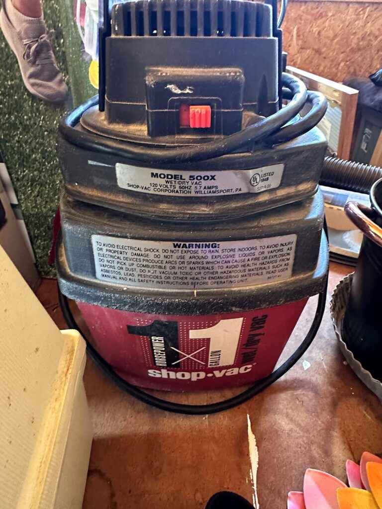 Shop-Vac 1 HP wet/dry vacuum model 500X