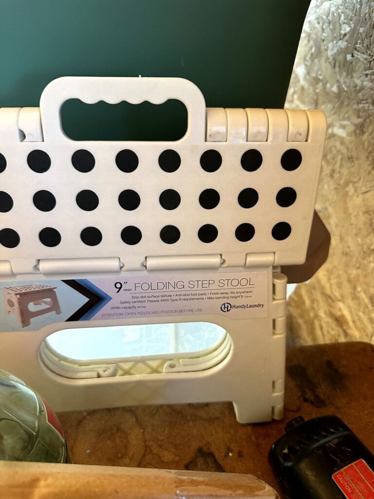 HandyLaundry 9-inch folding step stool new in box
