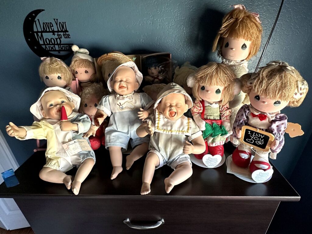 Precious Moments dolls and porcelain dolls