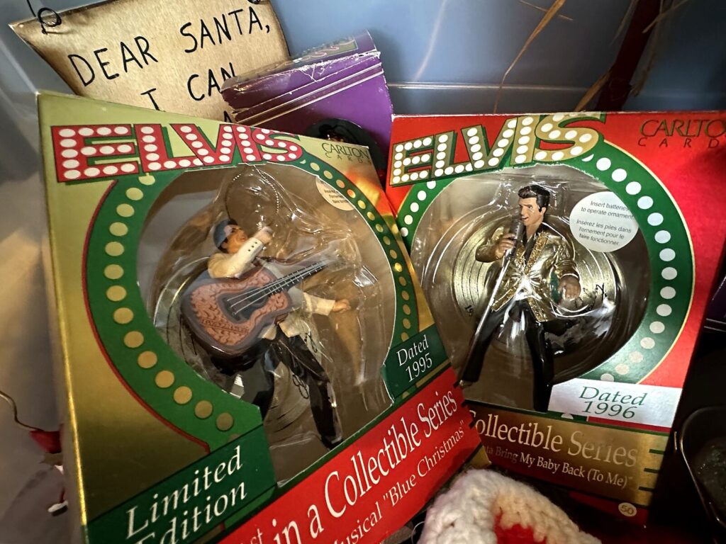 Carlton Cards Elvis collectible Christmas ornaments 1995 and 1996